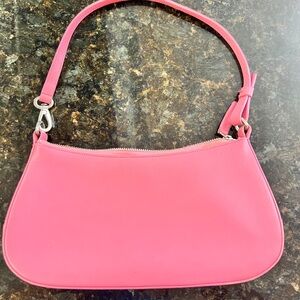 Coach Pink Leather Shoulder Bag